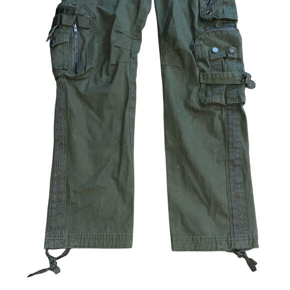 Free Knight Japan Green Cargo Tactical Army Military Pants Size 29 - Picture 5 of 9